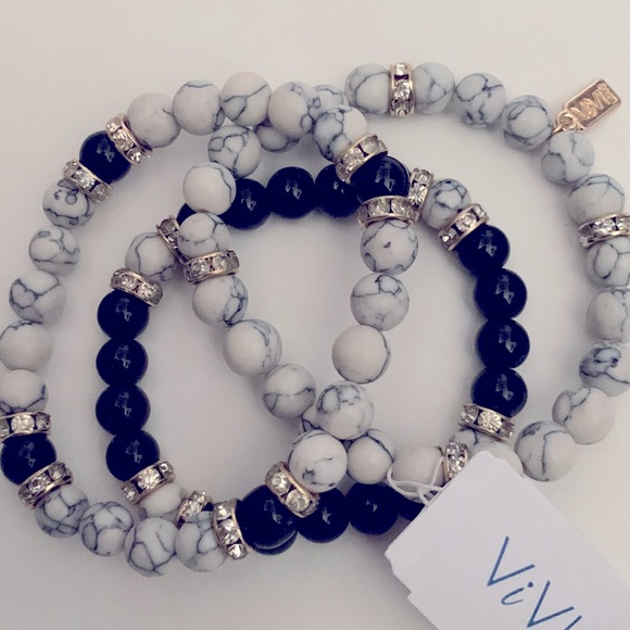 ViVI Stack Bracelets 3pc - Picture 3 of 6